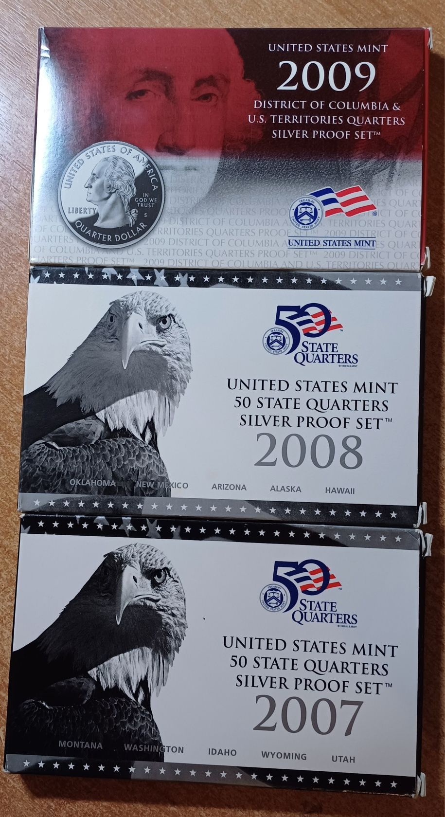 Долар президентський 2007-09 доллар  25 центов срібло серебро США