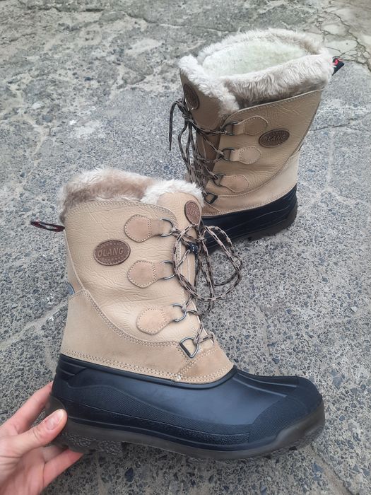 зимние непромокаемые сапоги Olang чоботи снегоходы с валенком 40-41