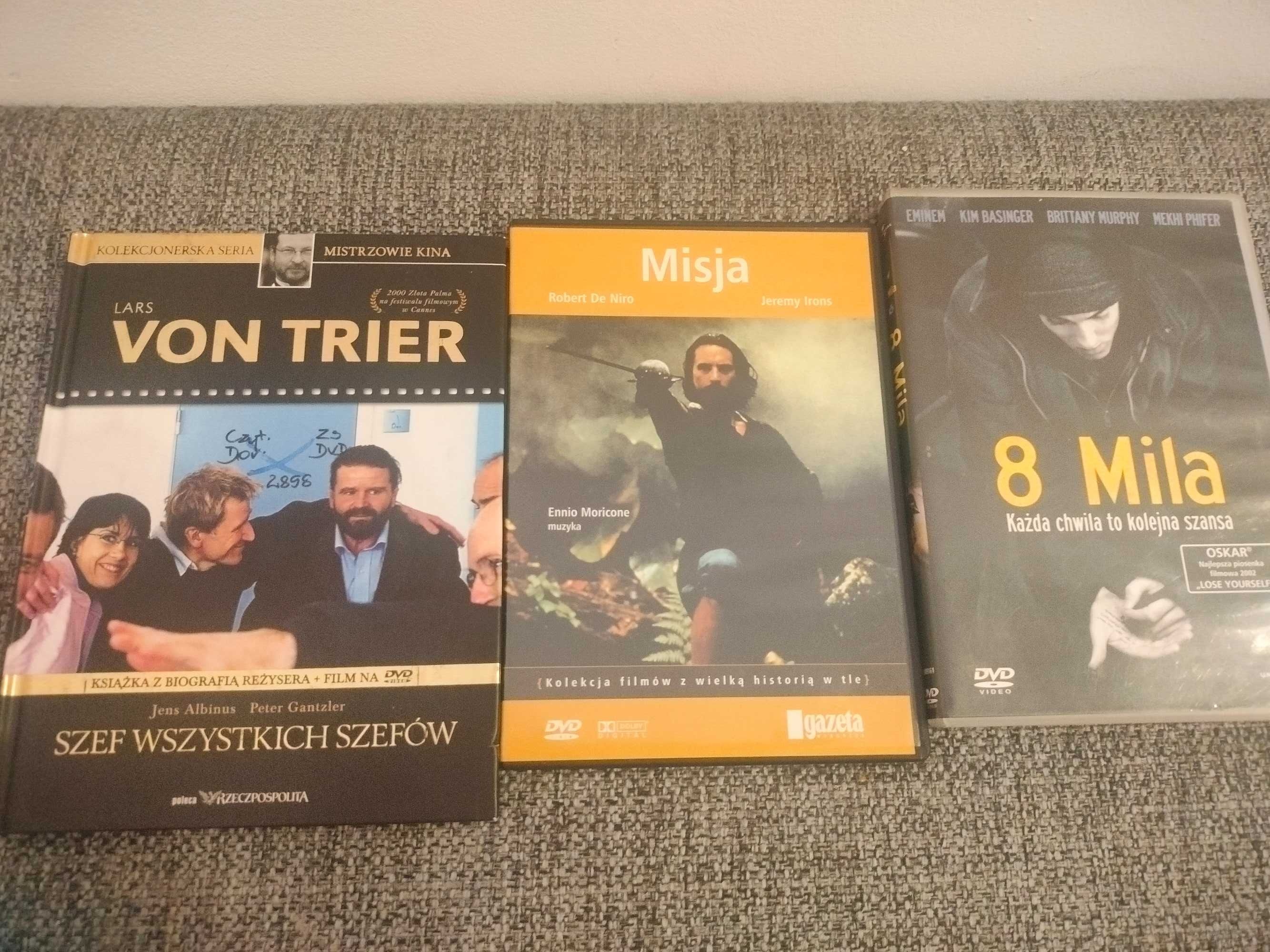 3 filmy DVD. "Misja", "8 Mila", "Szef wszystkich szefów