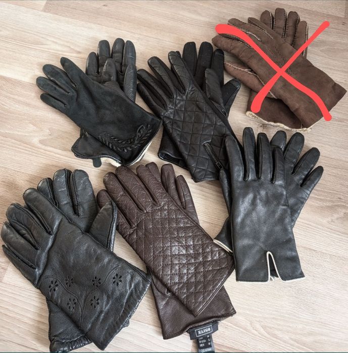 Перчатки шкіряні жіночі