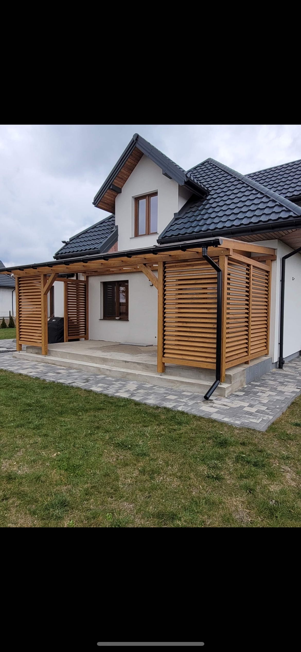Zadaszenie tarasu wiata pergola ruchome deseczki taras altana