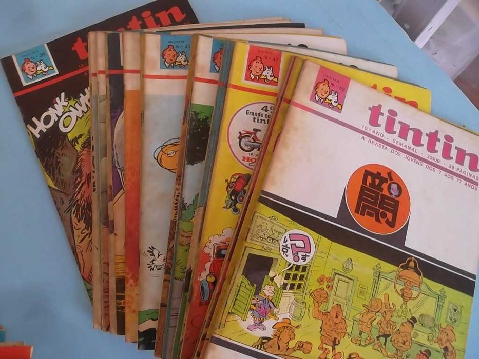 Revista semanal TINTIN - 10º Ano completo Nº 1 a 52