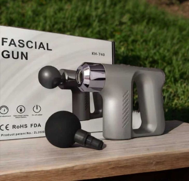 Масажер для тіла масажний пістолет для м'язів з насадками