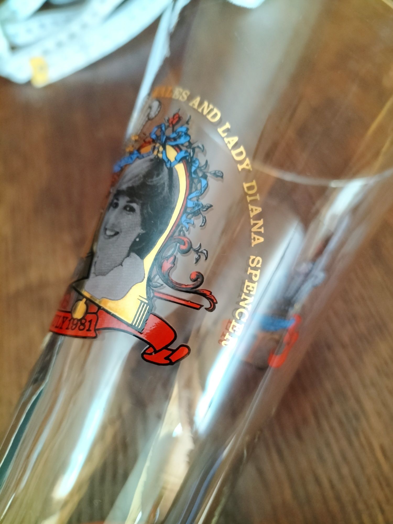 Vintage kolekcja szklanki pokale - ślub Książę Karol i Księżna Diana