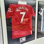 Cristiano Ronaldo koszulka z podpisem, autograf, rama. Na prezent