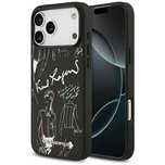 Etui Karl Lagerfeld Grained Pattern&Logo MagSafe do iPhone 17 Pro Max