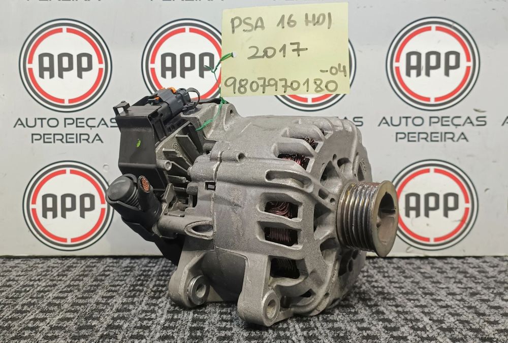 Alternadores PSA 1.6 HDI 2012 a 2017, start&amp;stop, referências, 9674646180, 9807970180.