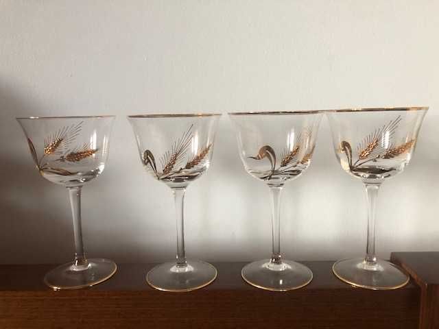 Lindíssimo conjunto garrafa e 6 copos cristal pintados mão