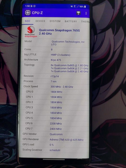 LG Wing 8 Ram 256 Rom
