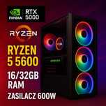 PROMOCJA!! Komputer GAMINGOWY Ryzen 5 5600, RTX 5060, 600W GWAR 2 lata