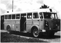 Pocztówka Fotografia 1955 rok Autobus miejski Ikarus model 601