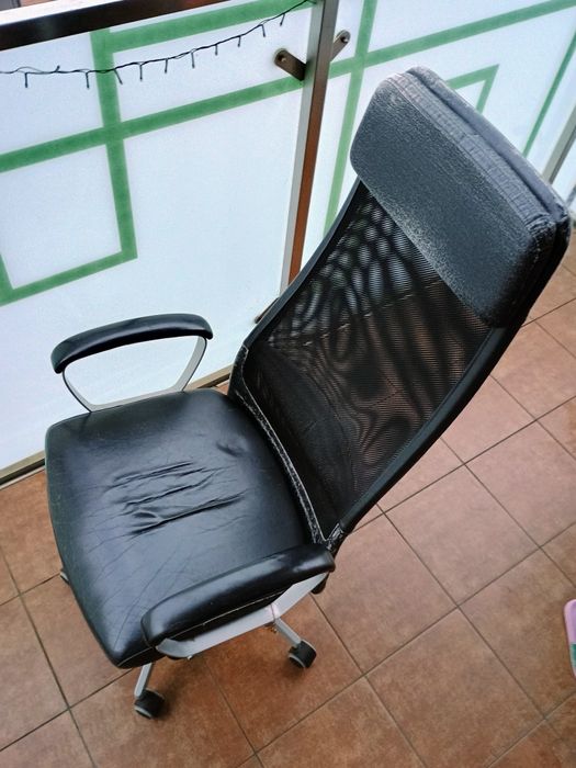 Fotel skórzany obrotowy