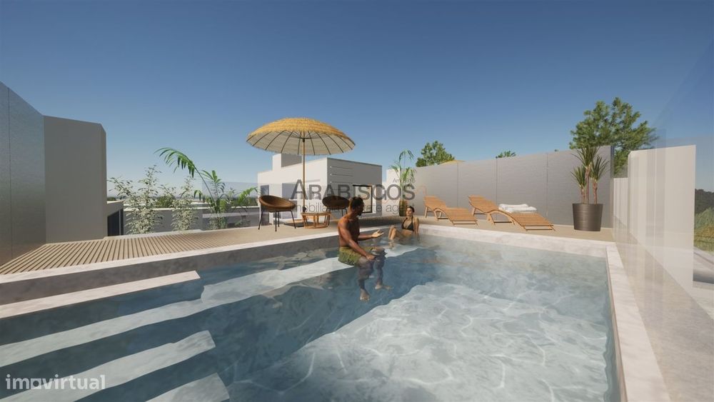 Moradia T3 - Piscina - Churrasqueira - Estacionamento - Terraço com 60