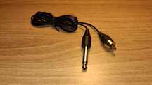 Kabel Jack 6.3mm Mono TS - RCA Cinch Audio