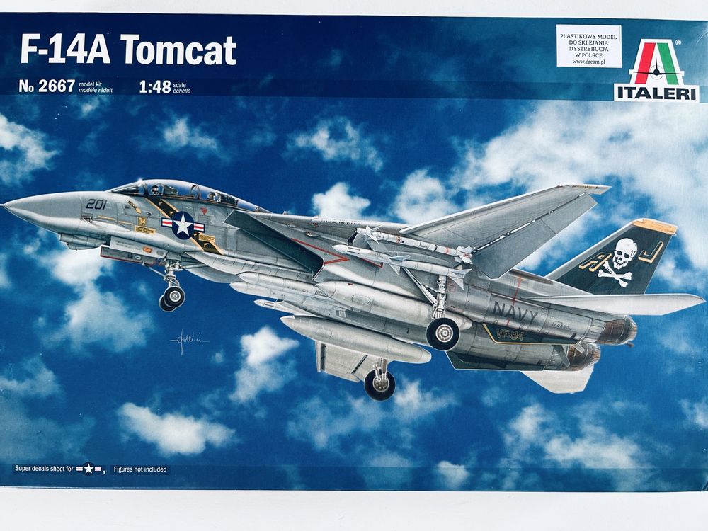 Samolot F-14A Tomcat model do sklejania Italeri 2667