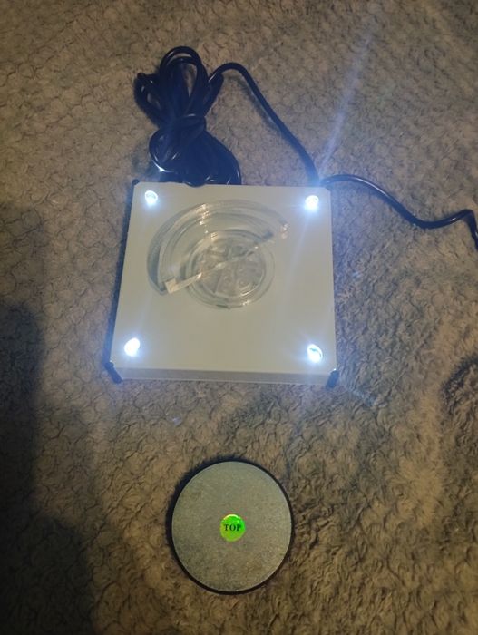 Obrotowy Stojak Wystawowy 360° Uchwyt Na Płytę Platforma Ekspozycyjna