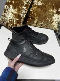 Z62. Polo us assn czarne meskie buty 45 ralph adidasy