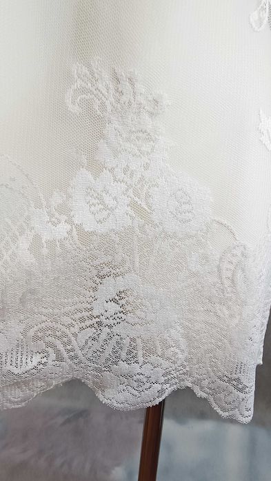 Narzutka na strój kąpielowy cudna sukienka na lato ażurowa mini XS S M