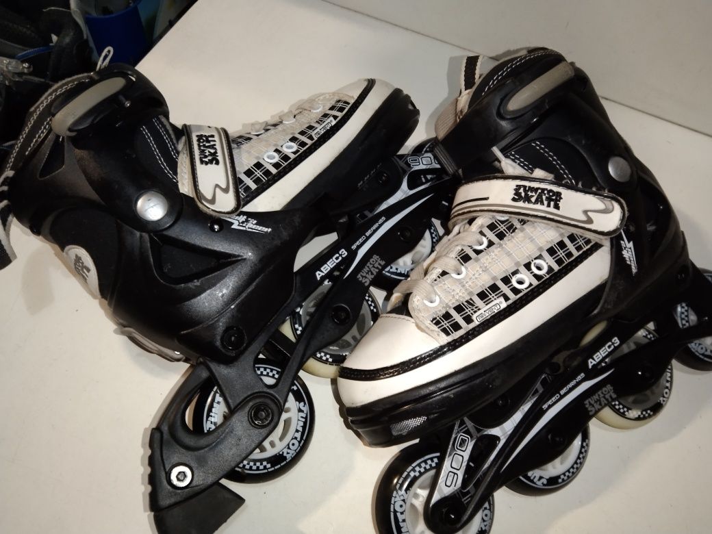 Rolki SKATE Junior rozmiar 33-36 SUPER stan