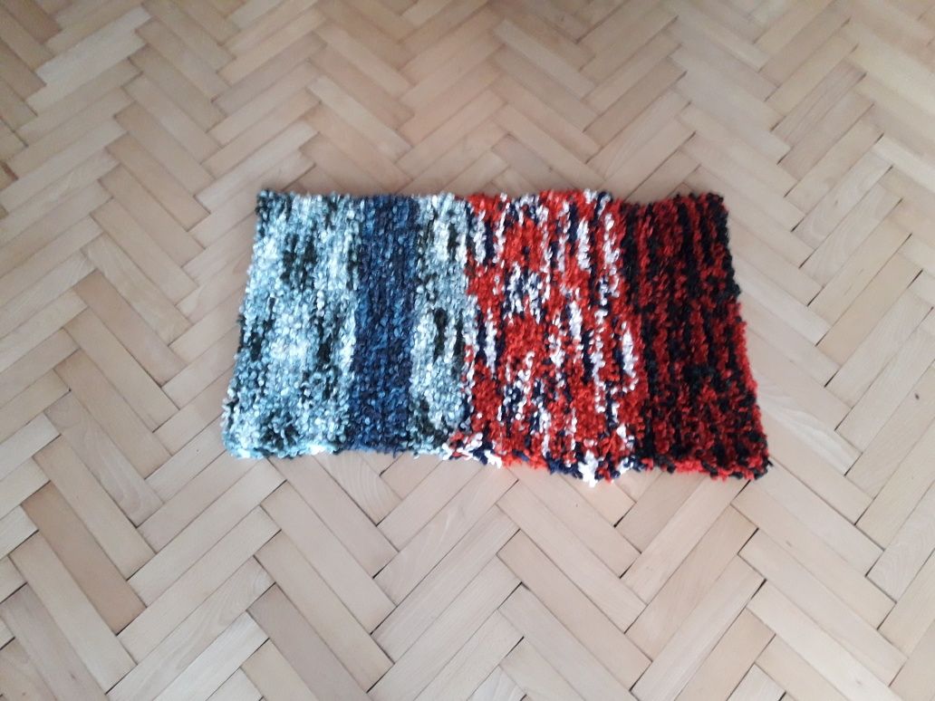 Mini koc kocyk z czystej wełny ręczna robota hand made