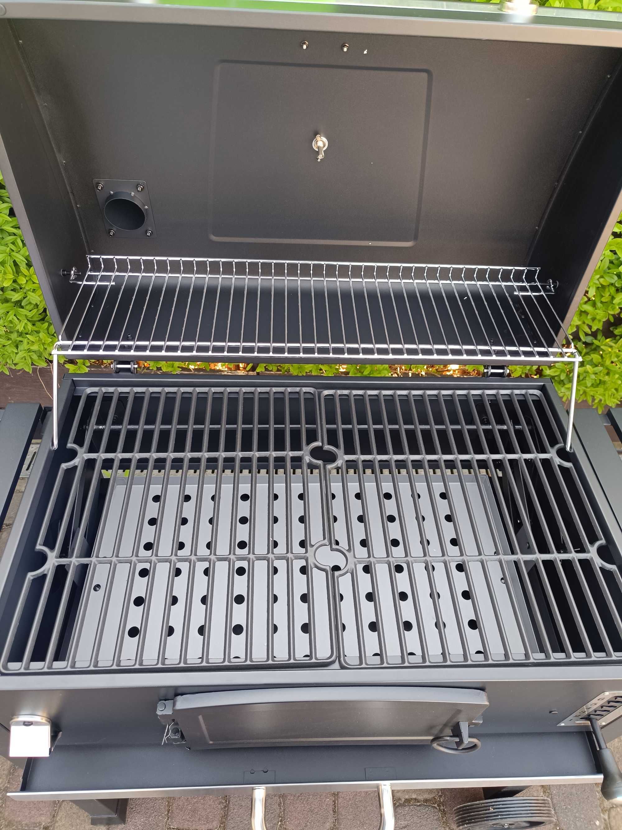 GRILL węglowy EL FUEGO ONTARIO XXL DUŻY  ruszt żeliwny składane półki!