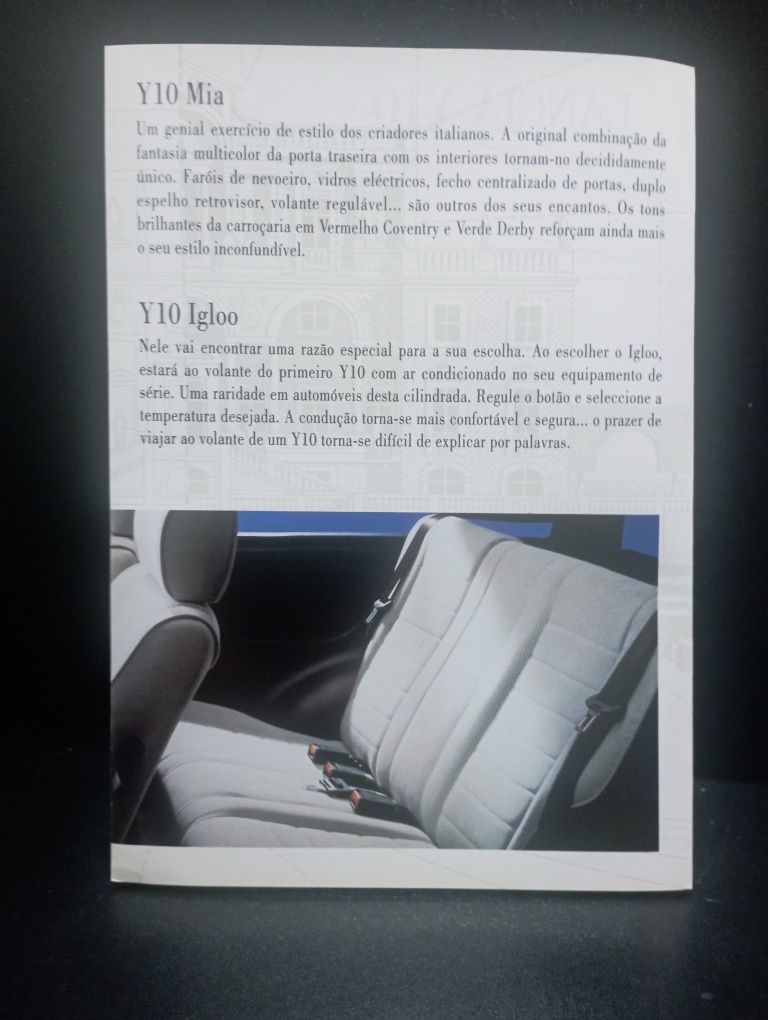 Catálogo de stand Lancia Y10
