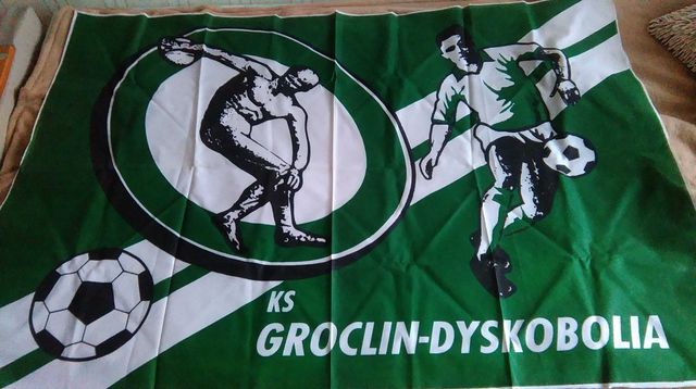 Flaga Groclin Dyskobolia-pamiątka