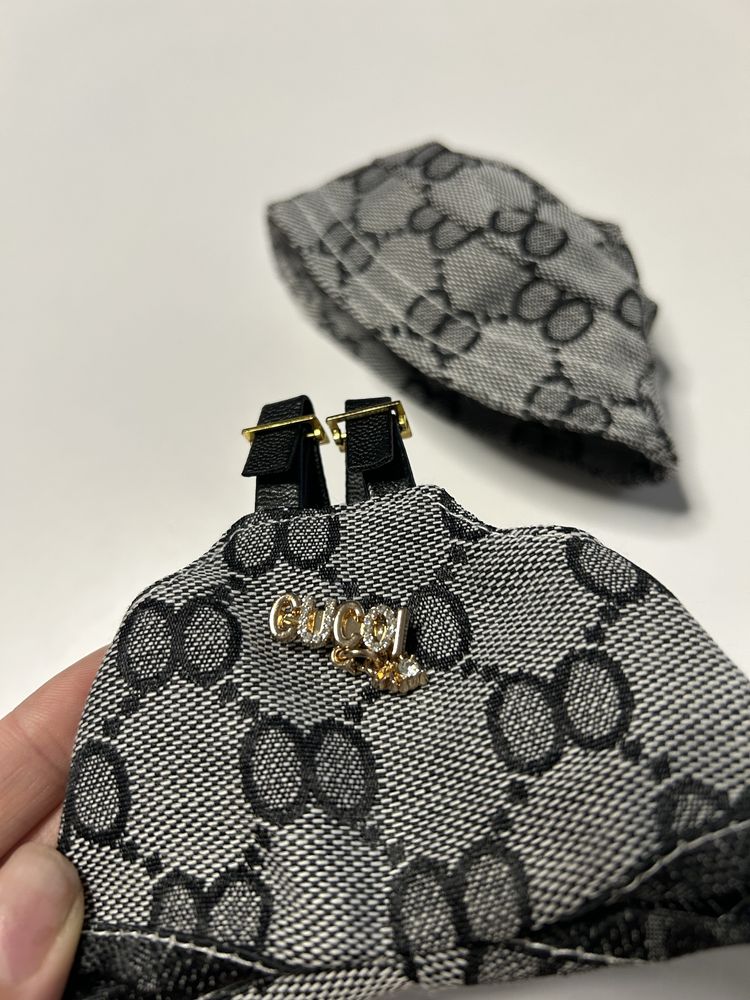 Ubranko Labubu Gucci kapelusz spodenki