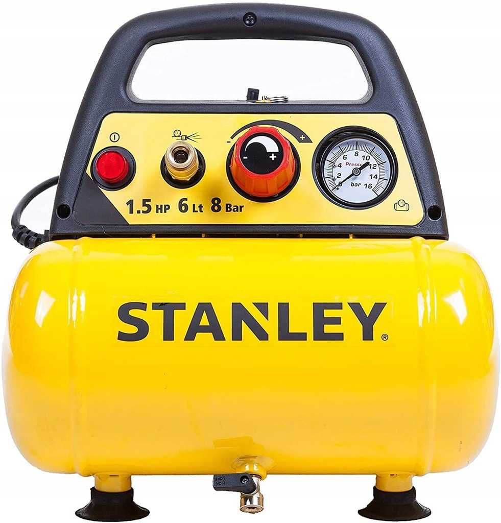 STANLEY kompresor bezolejowy sprężarka DN200 6L 8 bar