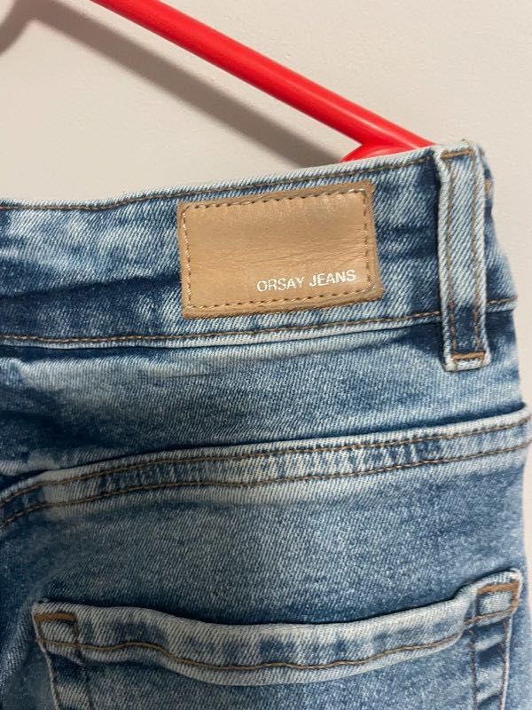 spodnie z szerokimi nogawkami orsay denim jeans