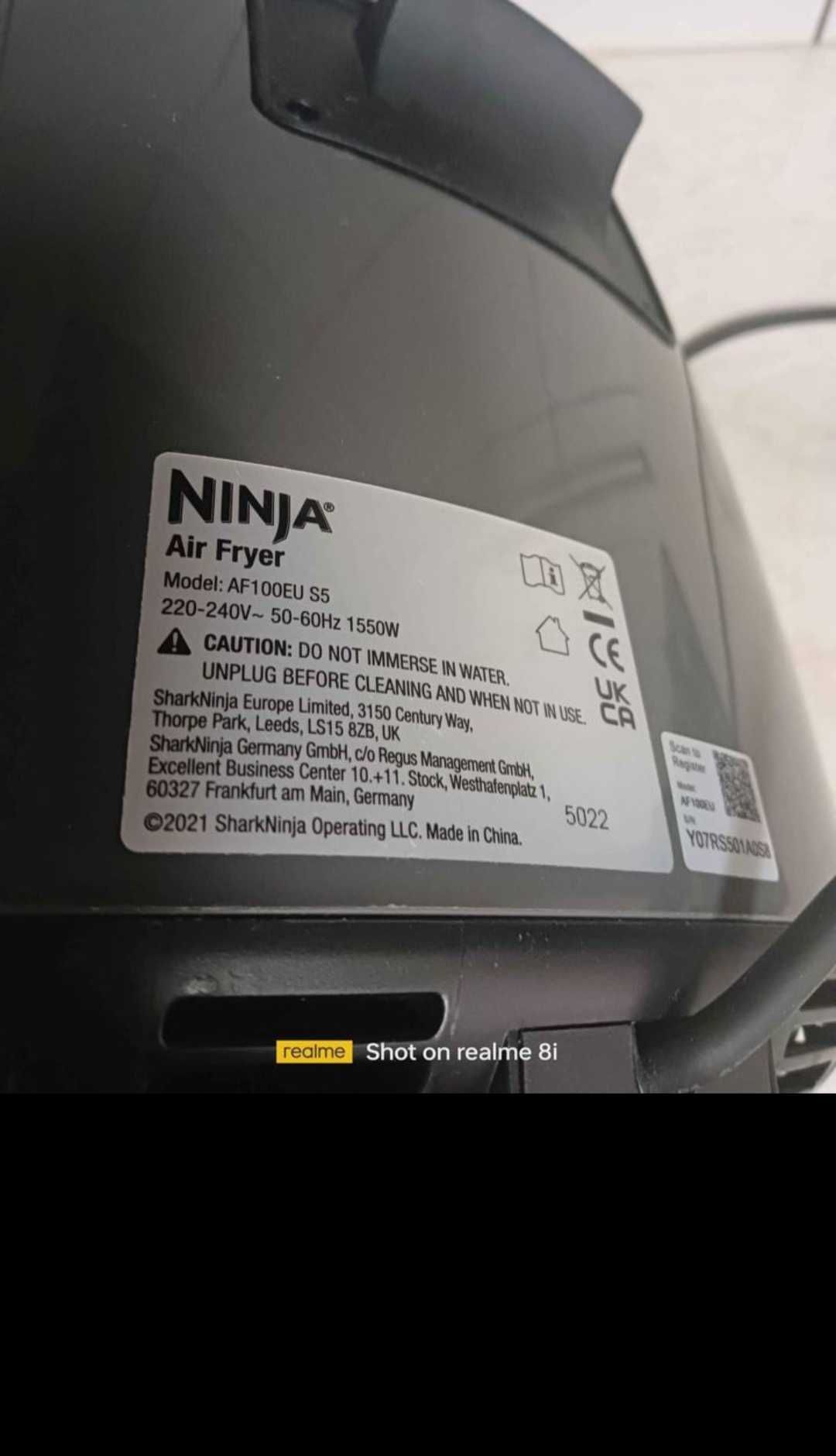 Frytkownica beztłuszczowa Ninja