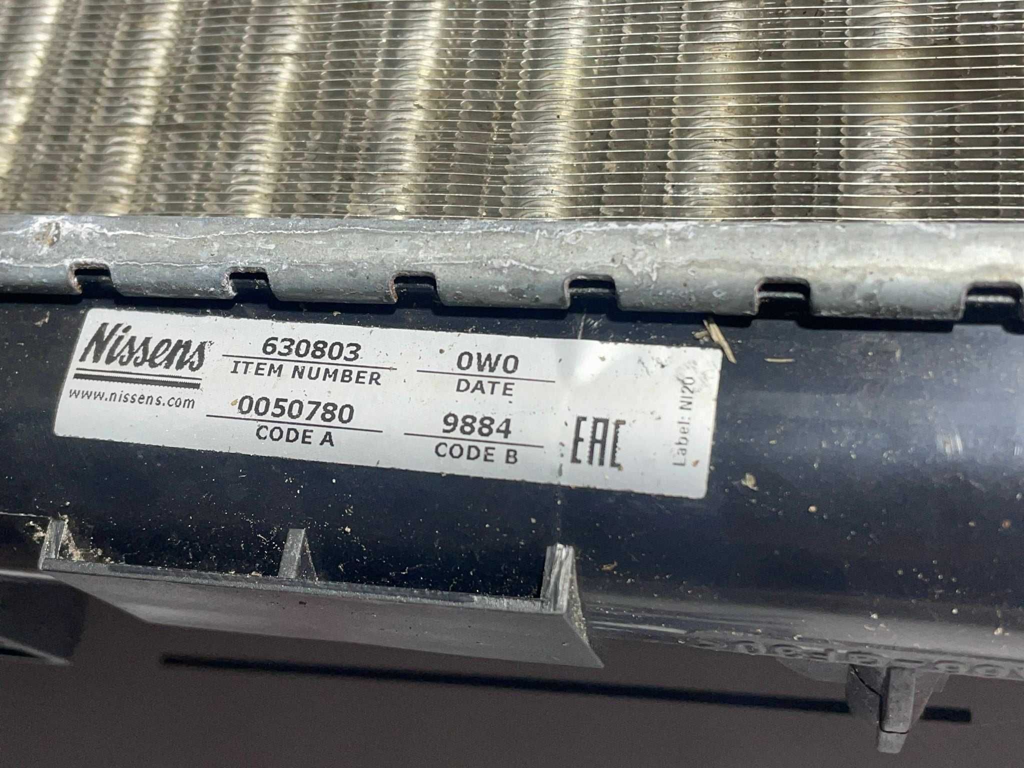 Radiador água/Intercooler Renault Trafic III/Opel Vivaro 1.6DCI 2016