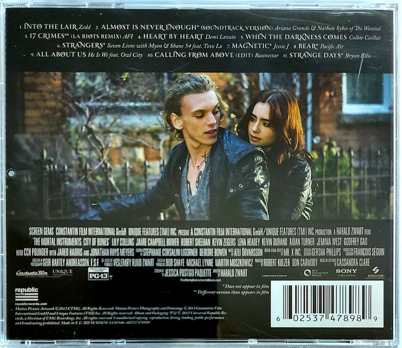 Soundtrack The Mortal Instruments City Of Bones 2013r