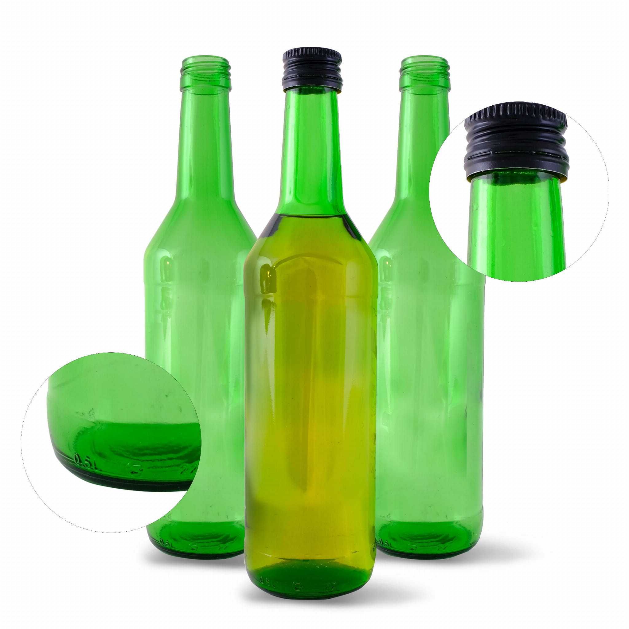 Monopolowe butelki 0,5L na zioła, oliwy Sprzedam zielone butelki 0,5L