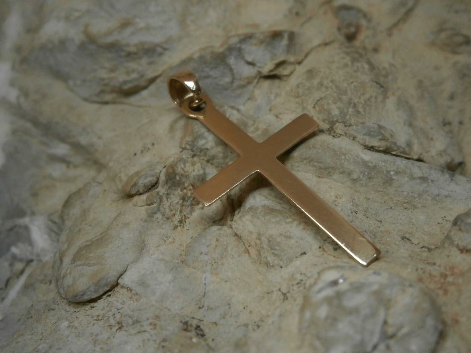 Złota Zawieszka Krzyżyk 14 K-0,82 GR