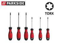 Набор отверток 6 шт Torx ГЕРМАНИЯ Parkside Отвертки звездочки Викрутки