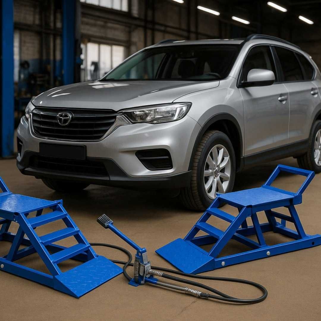 Najazdowe Rampy hydrauliczne Bituxx 2,7T do SUV i busów z podnośnikiem