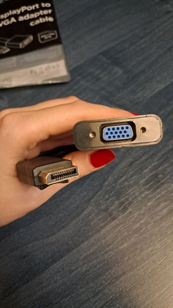 Кабель-перехідник DisplayPort to VGA