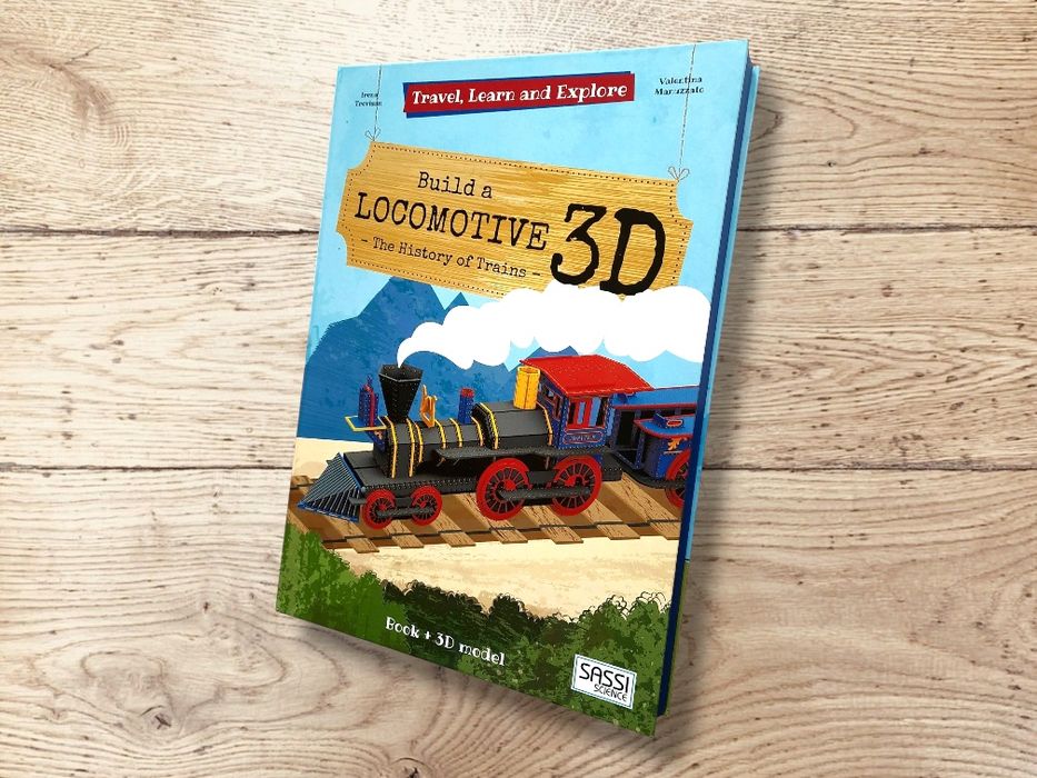 Build A Locomotive 3D book & model do składania książka po angielsku