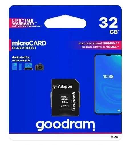 Karta pamięci z adapterem 32GB goodram