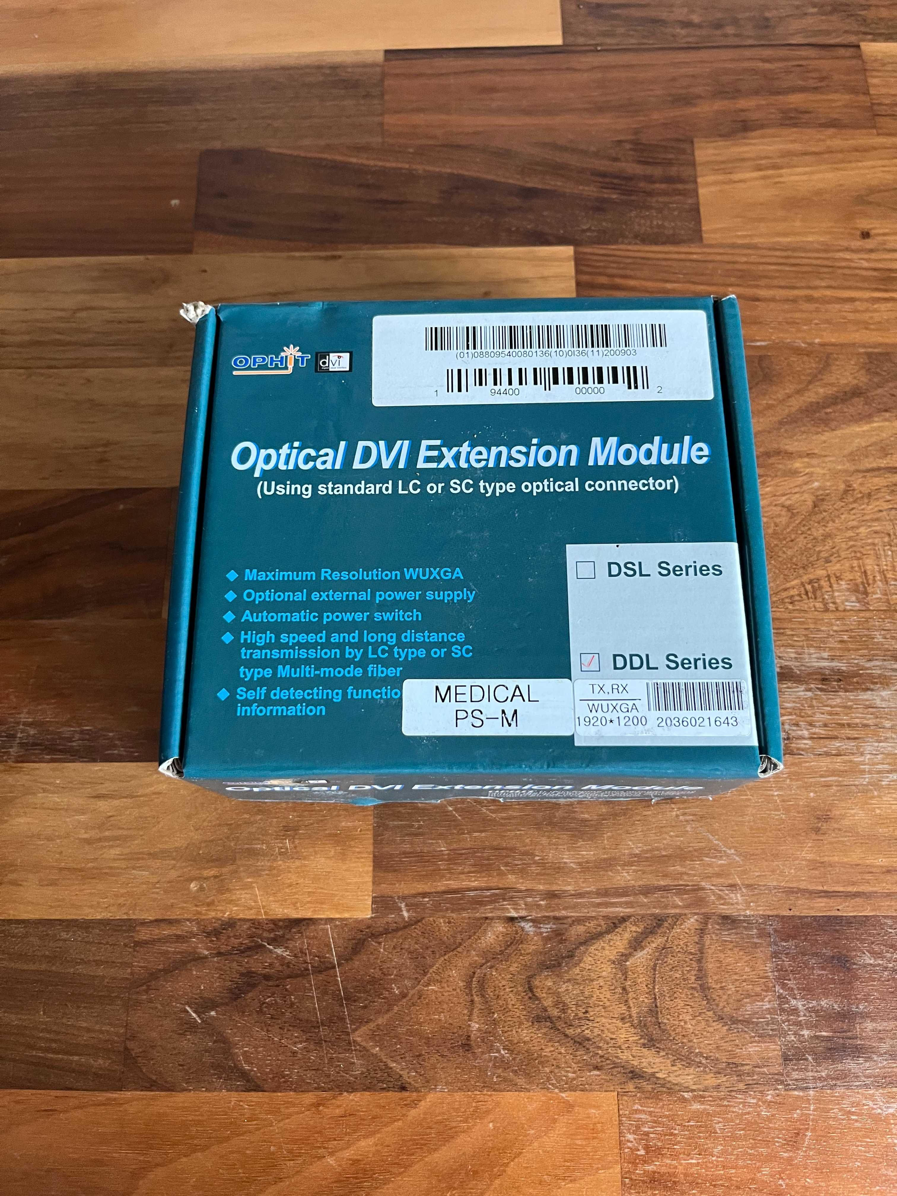 Zestaw Ophit DDL TX/RX Optical DVI Extender