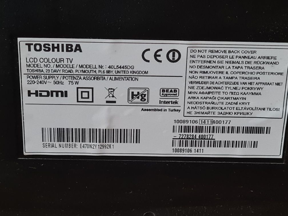 Telewizor TOSHIBA LCD 40 cali