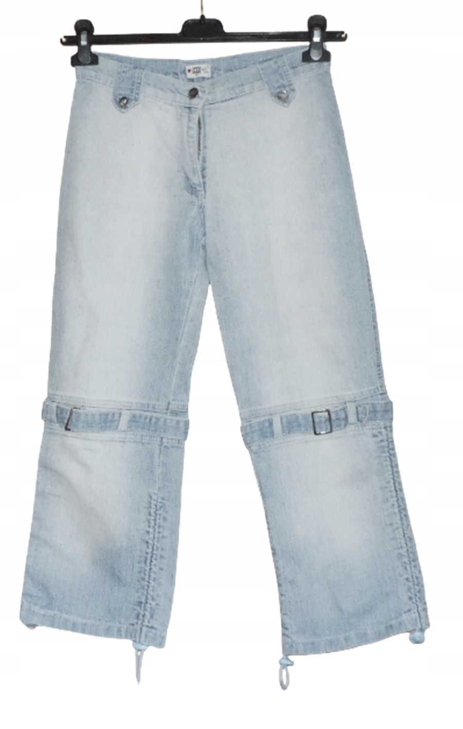 Jeansowe spodnie rybaczki rozmiar S | 133O
