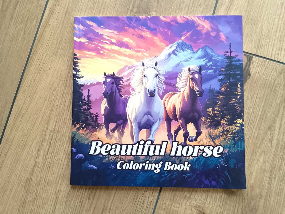 Beautiful Horse, Coloring Book, kolorowanki dla dzieci i dorosłych.