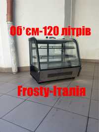 Холодильна Вітрина Кондитерська Настільна Frosty-120 літрів