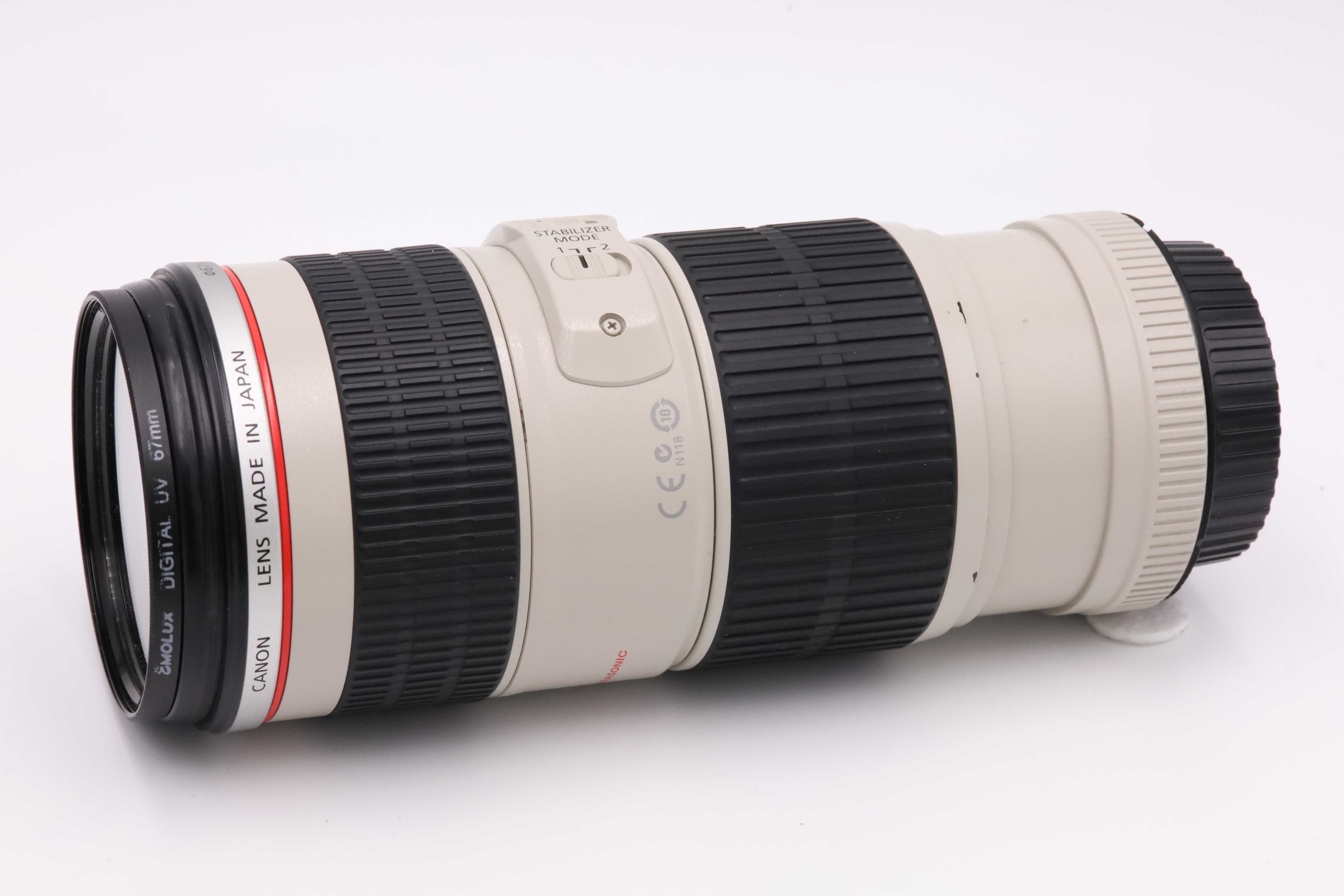 Canon EF 70-200 f4 L IS USM zadbany obiektyw ze stabilizacją filtr UV