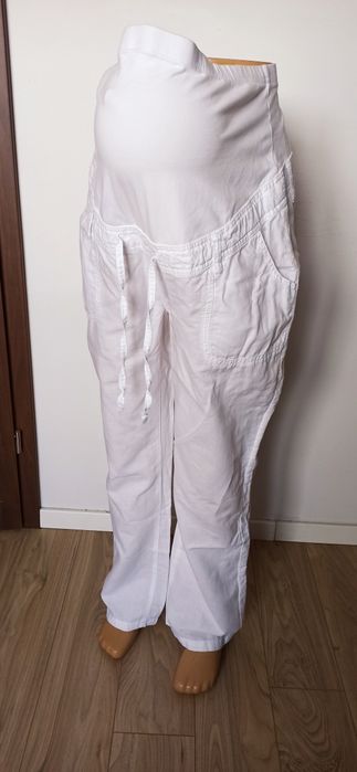 Sg Spodnie ciążowe 44 , XL  lniane spodnie 44 , XL