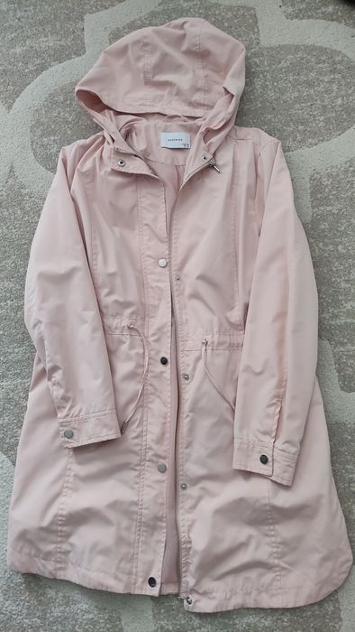 Parka płaszcz 38 różowy