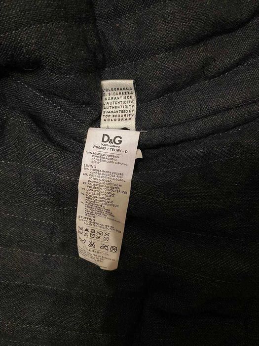 мужская кожаная куртка D&G (Dolce & Gabbana) в стиле бомбера