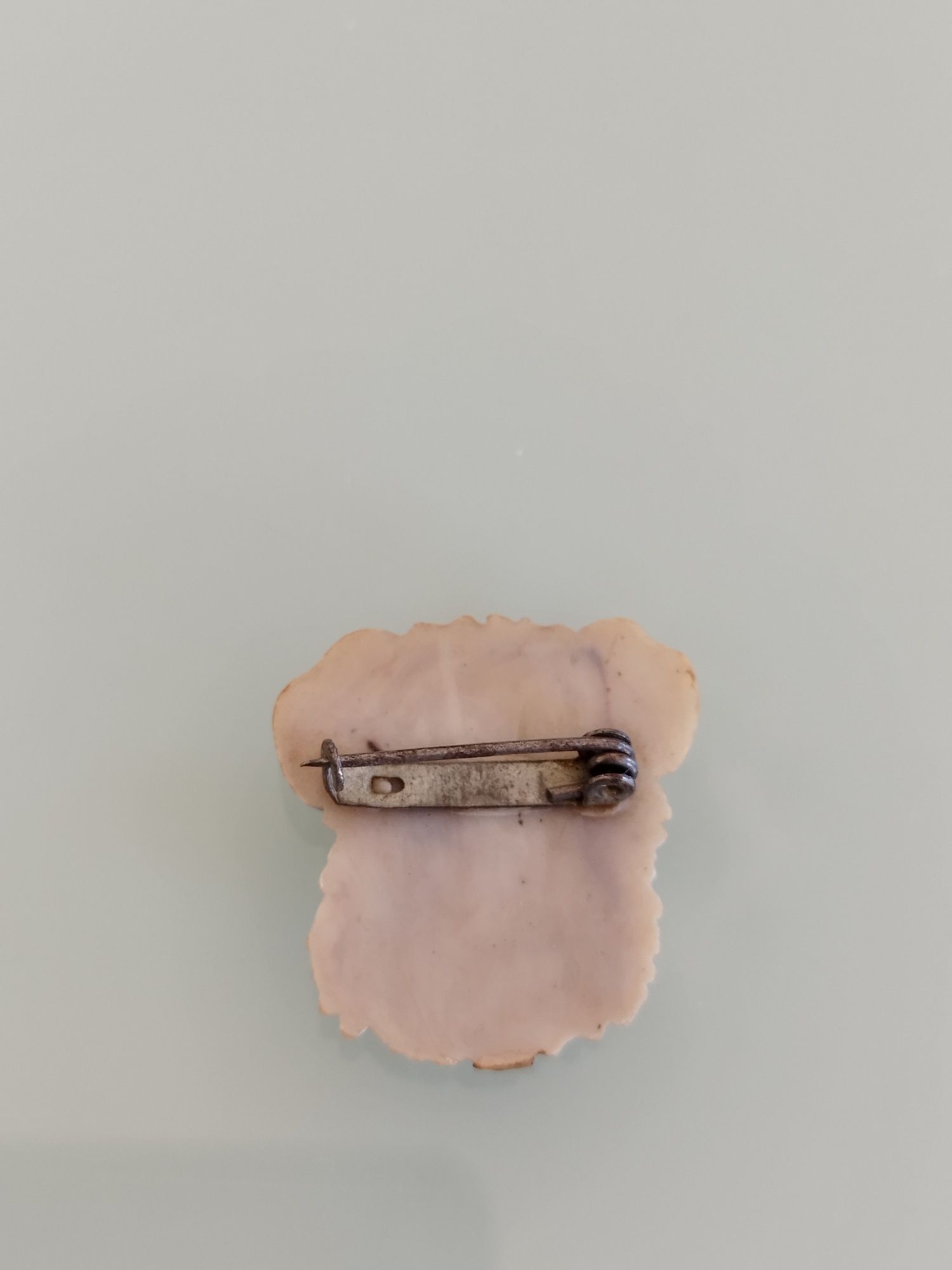 Lindo broche antigo de celluloid